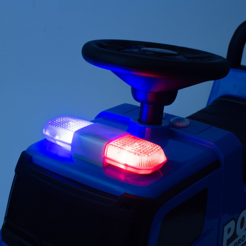 Kinderloopauto met geluid Mercedes Baby Mix POLICE blauw
