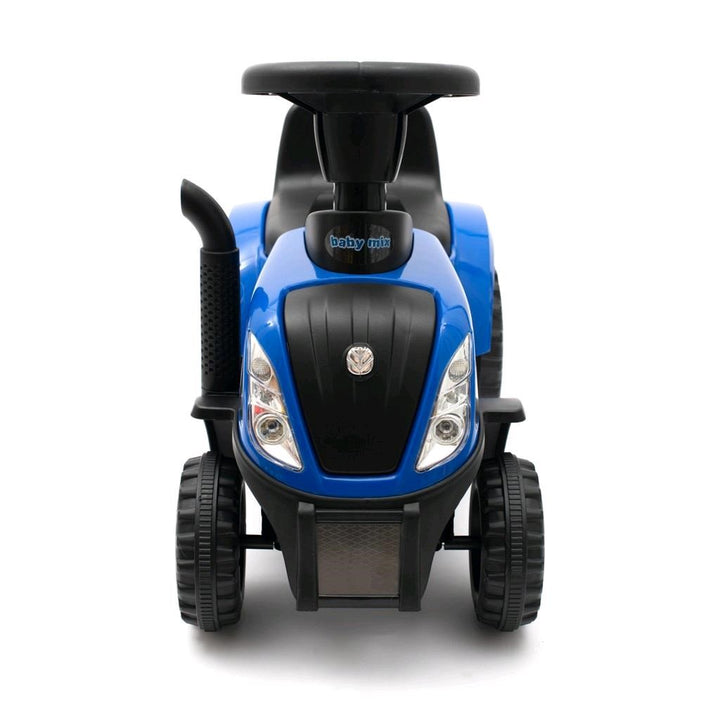 Baby Mix New Holland gele tractor met aanhanger en gereedschap