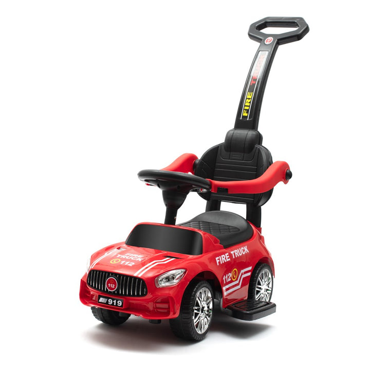 Baby Mix HASSIC rood loopauto met geluid en duwstang