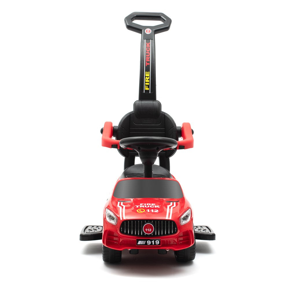 Baby Mix HASSIC rood loopauto met geluid en duwstang