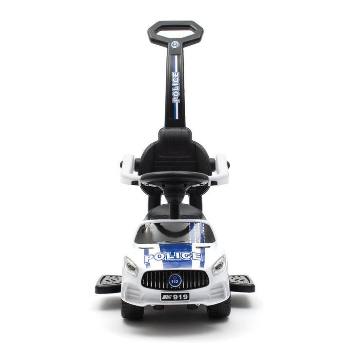 Baby Mix POLICE wit loopauto met geluid en duwstang