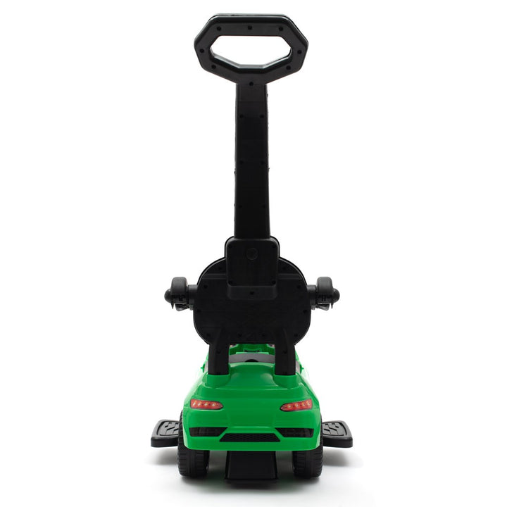 Baby Mix RACER groen loopauto met geluid en duwstang