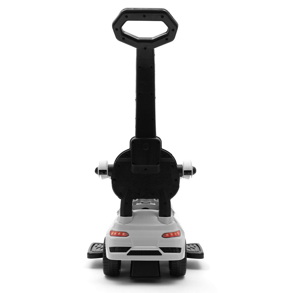 Baby Mix RACER wit loopauto met geluid en duwstang