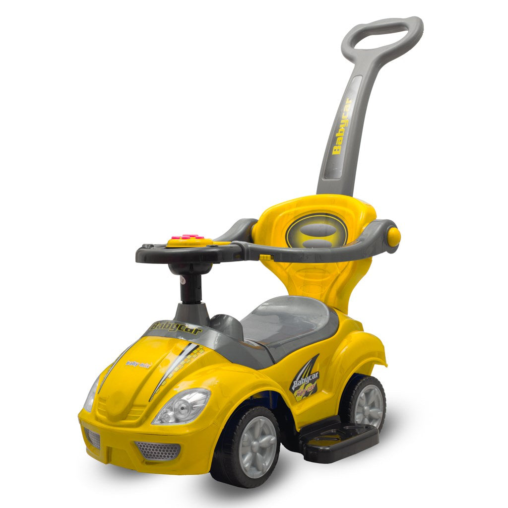 Baby Mix Mega Car geel 3-in-1 Baby Mix Mega Car
