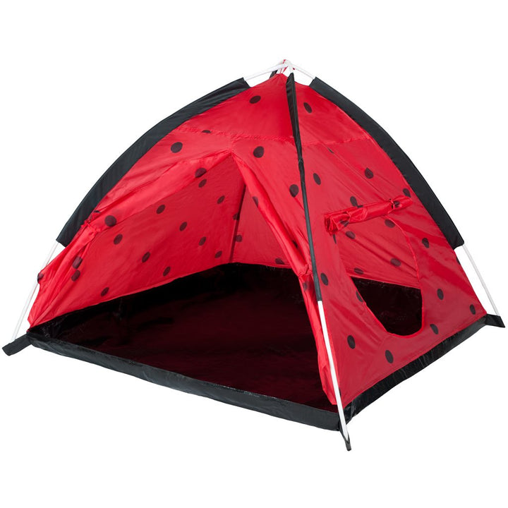 Kindertent Baby Mix Lieveheersbeestje met tunnel rood