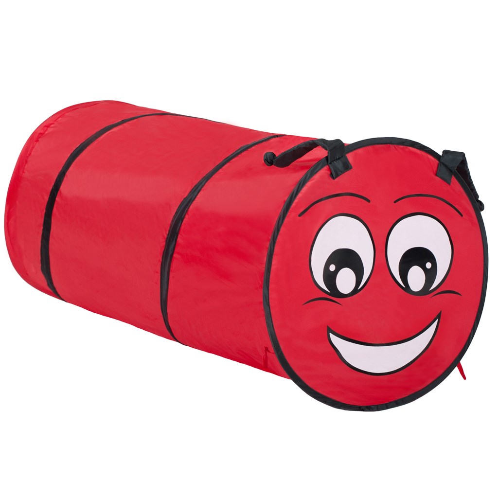 Kindertent Baby Mix Lieveheersbeestje met tunnel rood