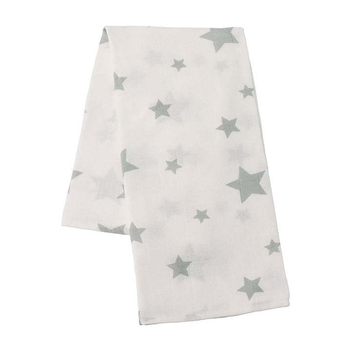 New Baby Softy bedrukte katoenen hydrofiele luiers 70 x 70 cm 4 st. grijs en wit