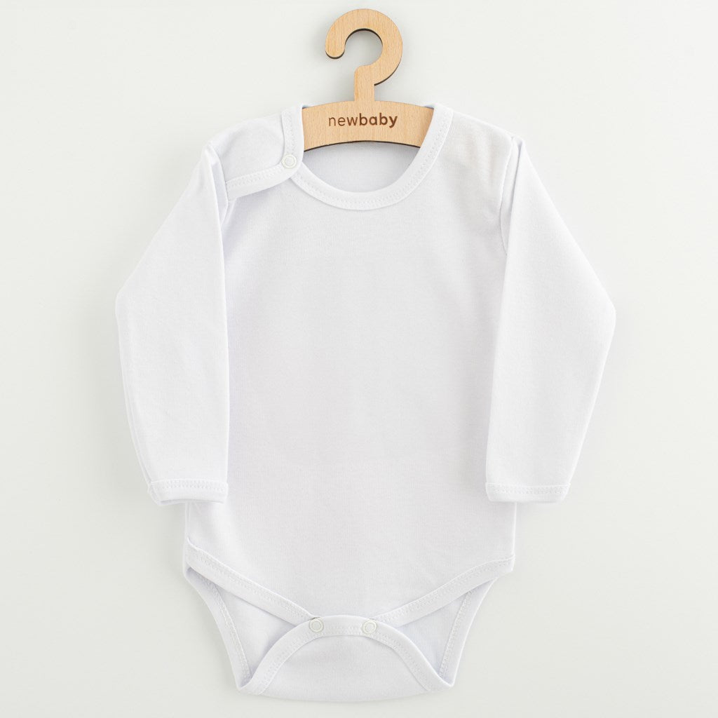 Baby body met lange mouwen New Baby II - wit, maat 92 (18-24 mnd)