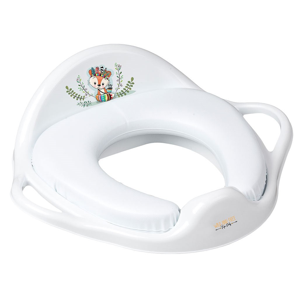 Baby-wc-bril zacht Wild &amp; Free vos wit