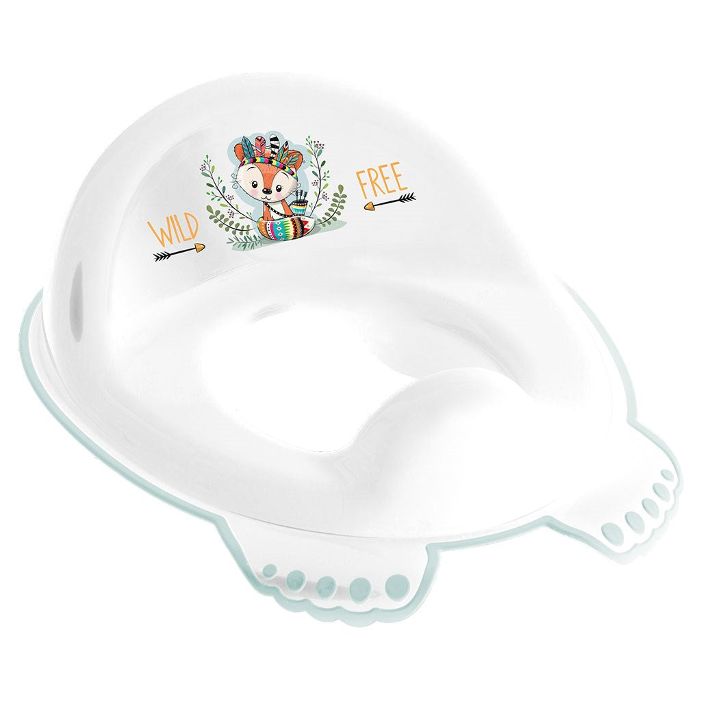 Kinder-wc-bril met antislip Wild &amp; Free vos wit