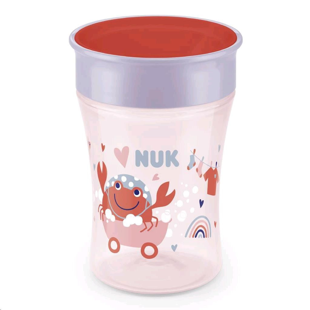 Magic NUK 360° babybeker met deksel rood