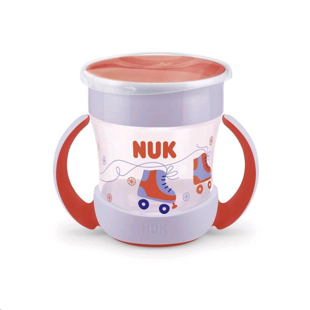 NUK Mini Magic 360° babybeker met deksel rood