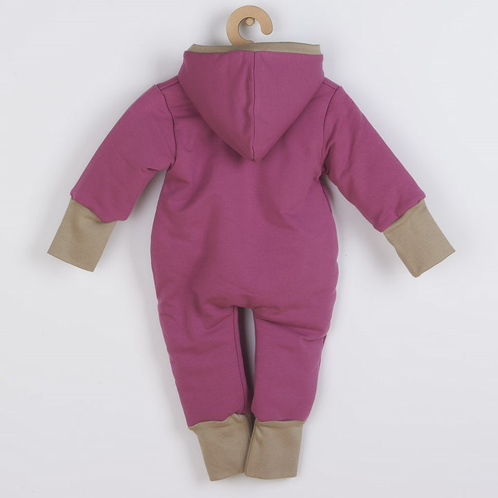 New Baby Spring paars-roze boxpak met capuchon, maat 62 (3-6 mnd)