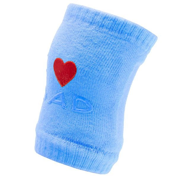 New Baby baby kniebeschermers met ABS I Love Mum and Dad blauw