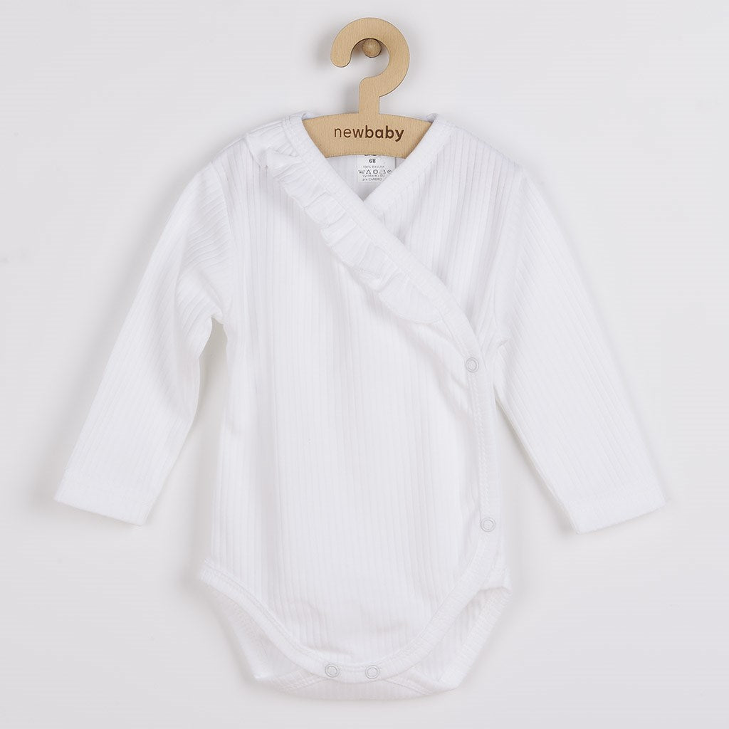 2-delige babyset New Baby Stripes wit, maat 80 (9-12 mnd)
