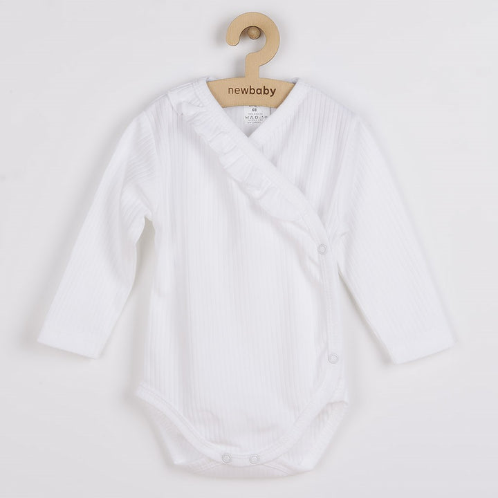 2-delige babyset New Baby Stripes wit, maat 80 (9-12 mnd)