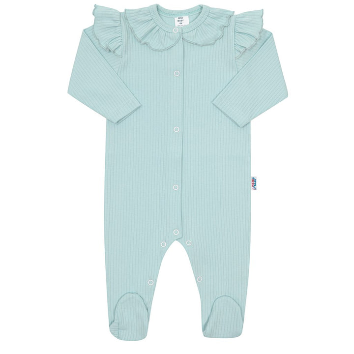 Katoenen babyboxpak New Baby Stripes ijsblauw, maat 68 (4-6 mnd)