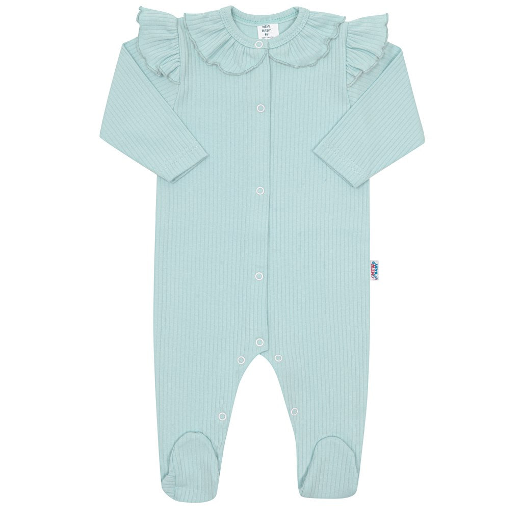 Katoenen babyboxpak New Baby Stripes ijsblauw, maat 74 (6-9 mnd)
