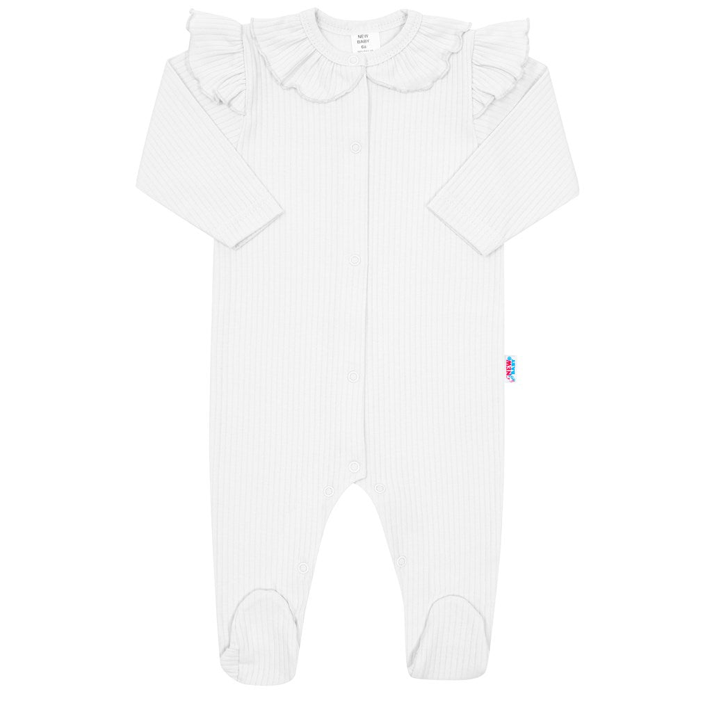Katoenen babyboxpak New Baby Stripes wit, maat 68 (4-6 mnd)