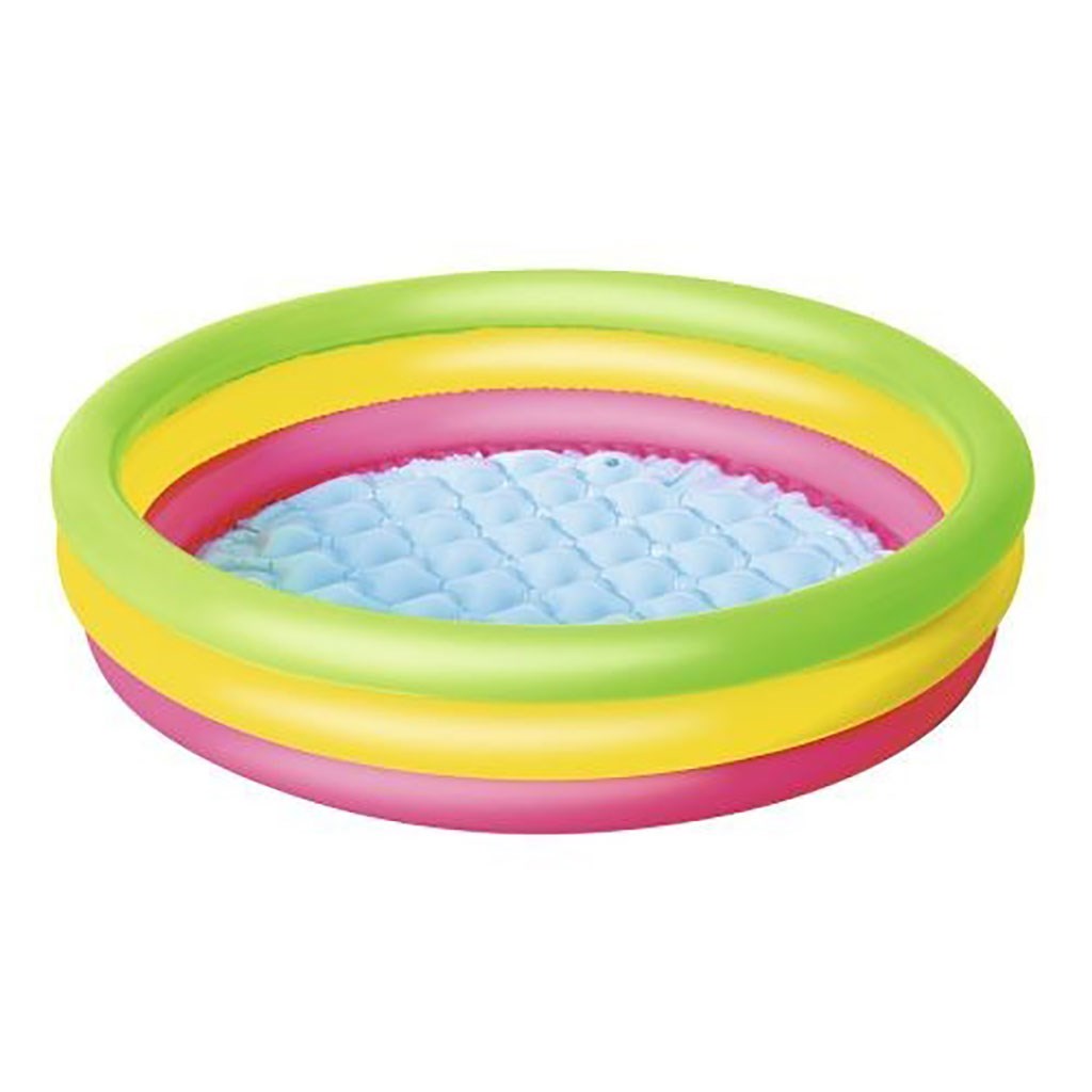 Opblaasbaar kinderzwembad Bestway 102x25 cm 3-kleurig