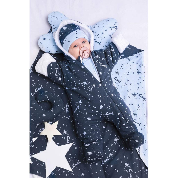 Babymutsje Nicol Max donker, maat 80/86