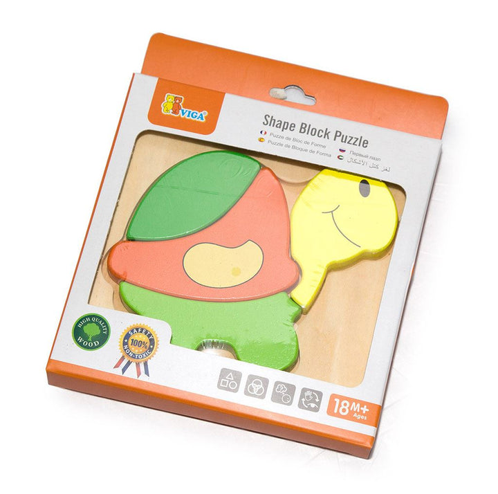 Houten puzzel voor kinderen Viga Schildpad