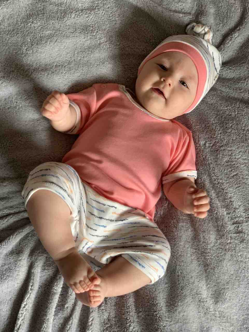 New Baby Summertime katoenen babymeisjesmutsje, maat 62 (3-6 mnd)