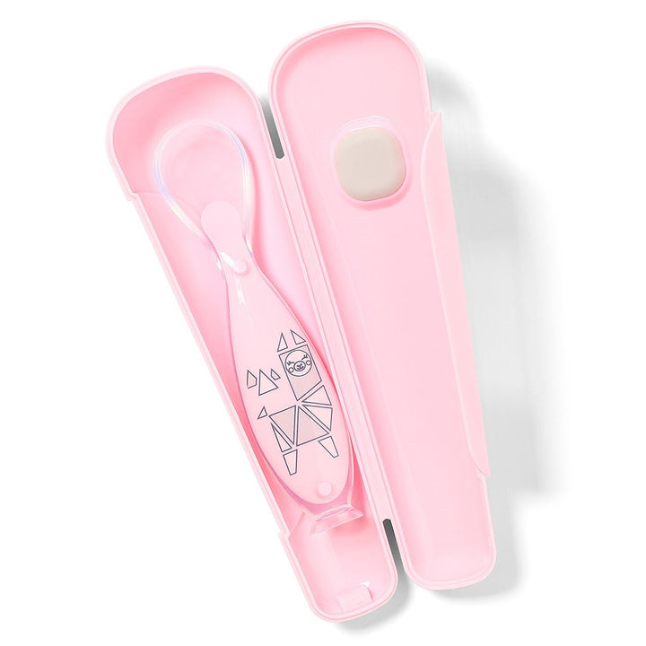 Lepel met zuignap Baby Ono roze