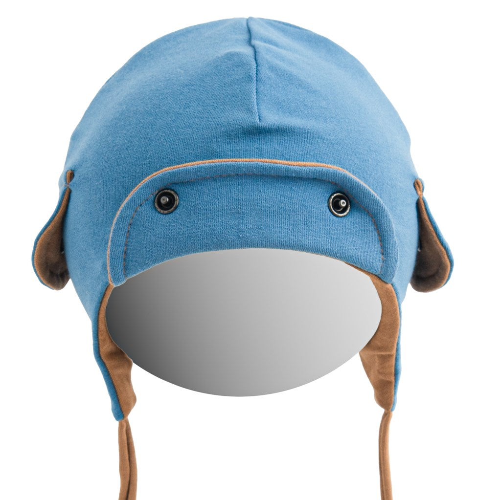Lente-babymutsje New Baby Special One blauw, maat 56 (0-3 mnd)