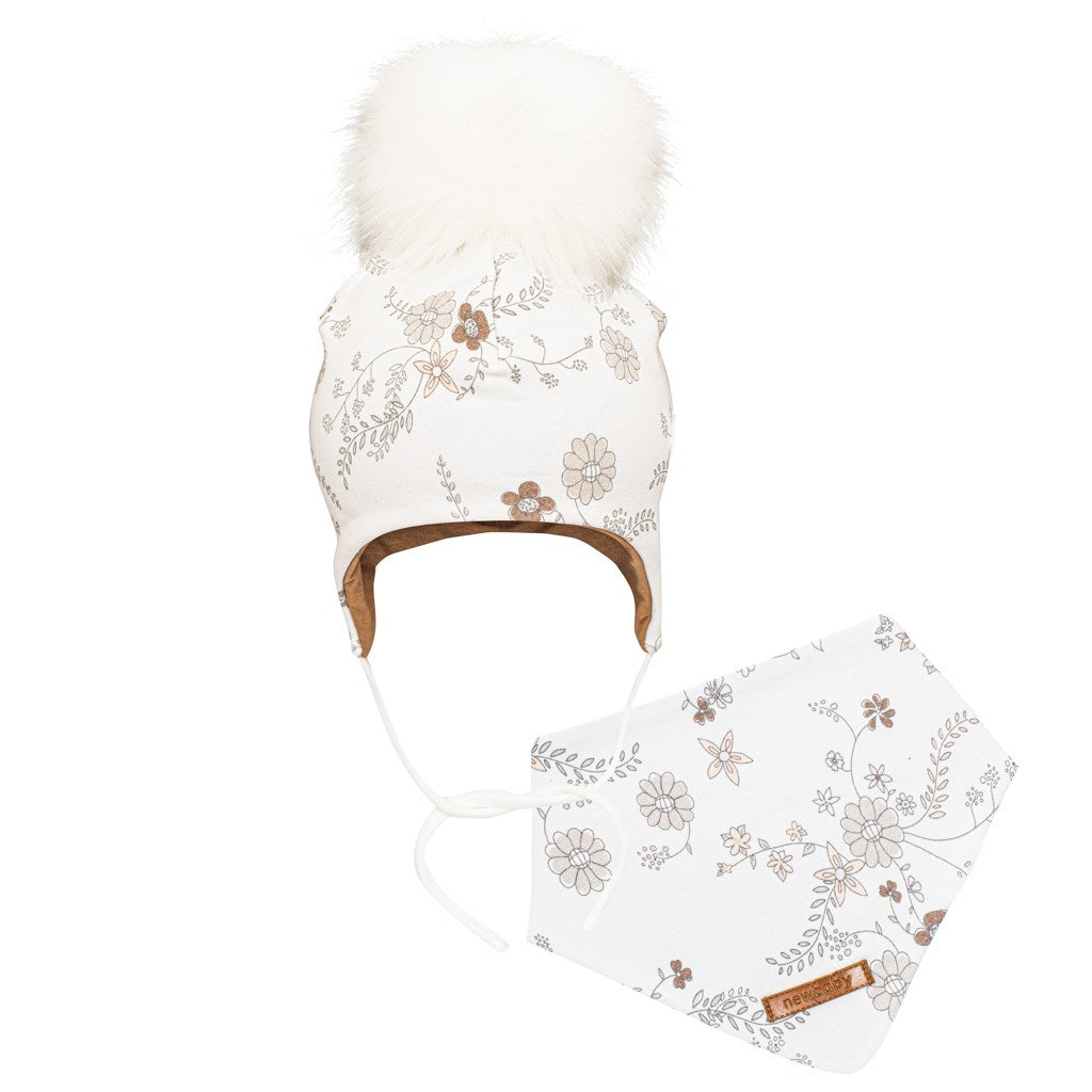 New Baby Special One herfst-meisjesmutsje met nekwarmer, maat 68 (4-6 mnd)