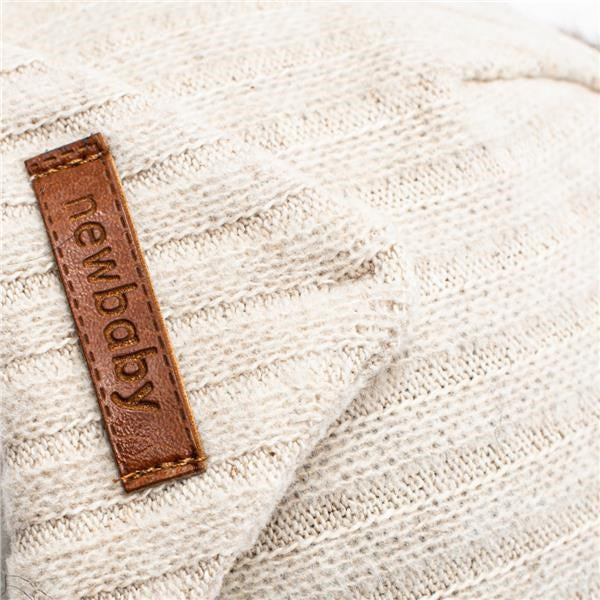 Herfst-babymutsje met nekwarmer New Baby Special One beige, maat 68 (4-6 mnd)