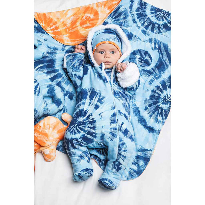Babymutsje Nicol Tomi blauw, maat 92/98