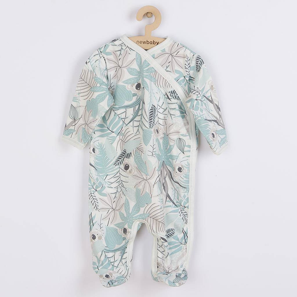 New Baby Lovely groen katoenen babyboxpak met zijsluiting, maat 68 (4-6 mnd)