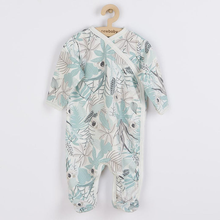 New Baby Lovely groen katoenen babyboxpak met zijsluiting, maat 74 (6-9 mnd)