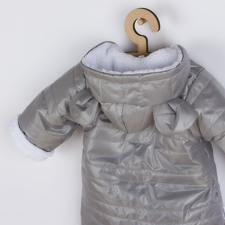 New Baby Pumi grijs babywinterboxpak met capuchon en oortjes, maat 68 (4-6 mnd)