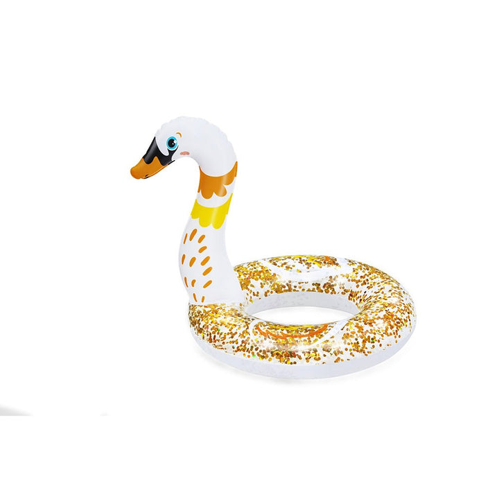 Opblaasbare kinderring met glitter Bestway 61x56 cm Zwaan