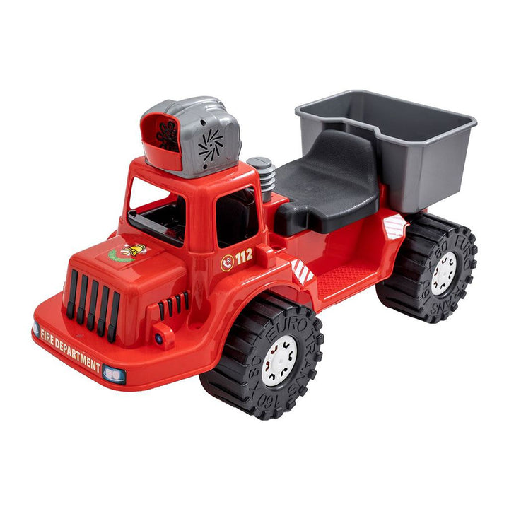 Kinderbrandweerloopauto met bellenblazer BAYO 70 cm