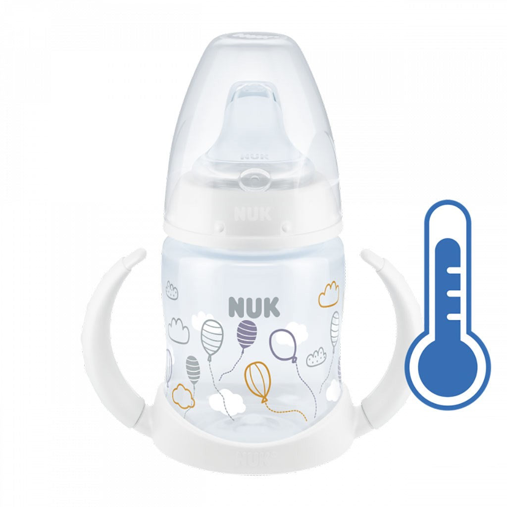 NUK baby leerfles met temperatuurcontrole 150 ml wit
