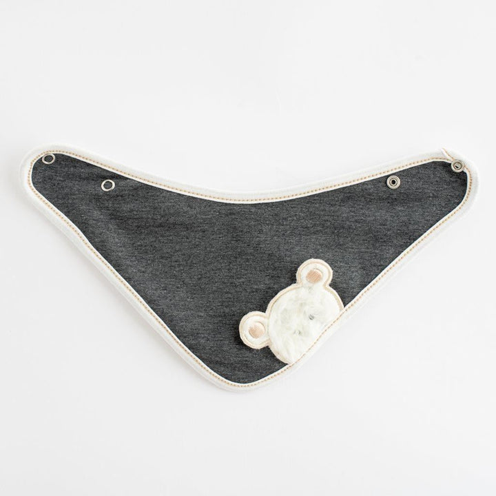 Lente-babymutsje met nekwarmer New Baby Sebastian grijs, maat 62 (3-6 mnd)