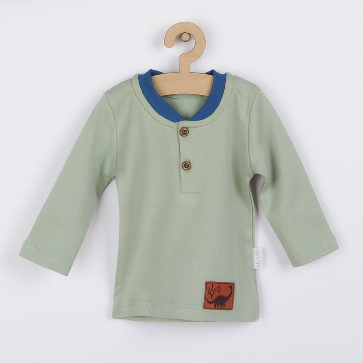 Katoenen baby-T-shirt Nicol Ivo groen, maat 86 (12-18 mnd)