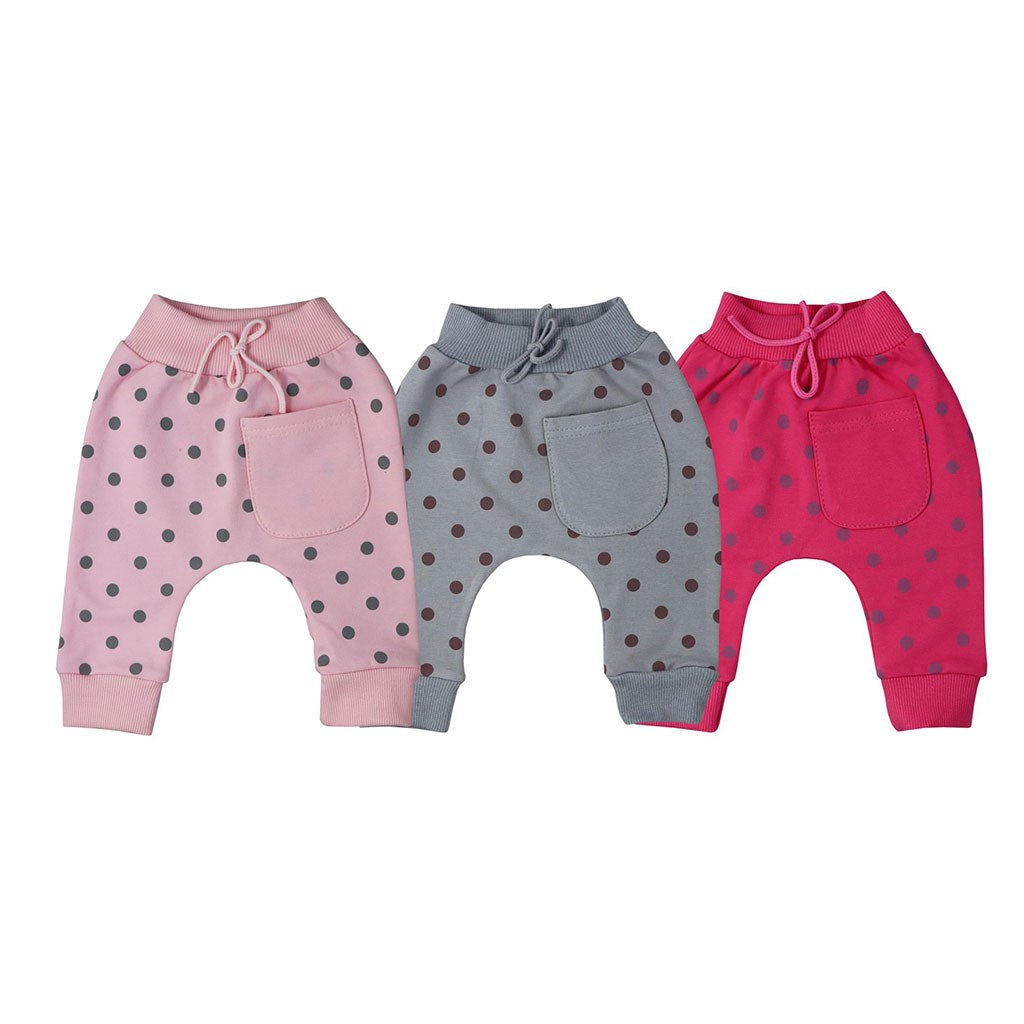 Babyjoggingbroek Koala Dots grijs, maat 62 (3-6 mnd)
