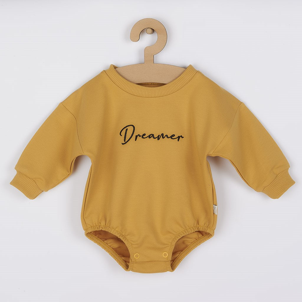 Baby body baggy Koala Dreamer mosterd, maat 62 (3-6 mnd)