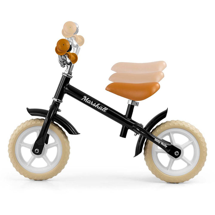 Milly Mally Marshall Black kinderloopfiets