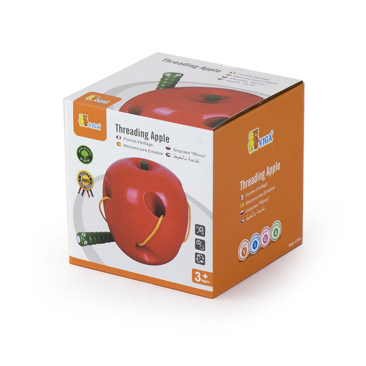 Houten spel Viga Worm in de appel