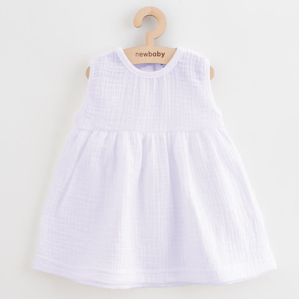 Mousseline babyjurk New Baby Elizabeth, maat 56 (0-3 mnd)