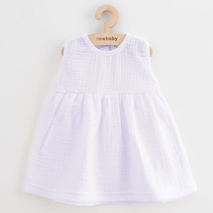 Mousseline babyjurk New Baby Elizabeth, maat 56 (0-3 mnd)