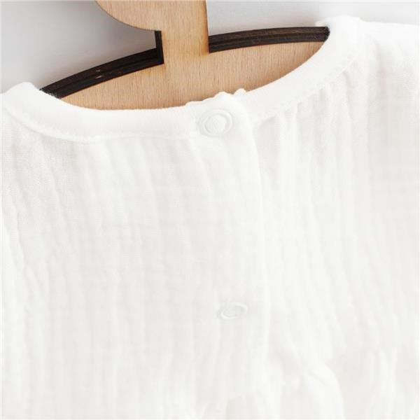 Mousseline babyjurk New Baby Elizabeth, maat 86 (12-18 mnd)