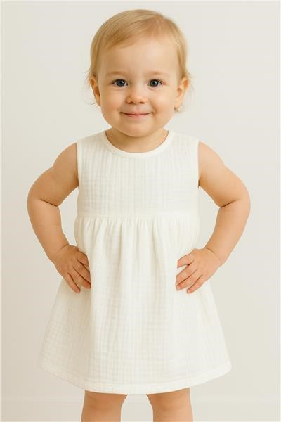 Mousseline babyjurk New Baby Elizabeth, maat 86 (12-18 mnd)