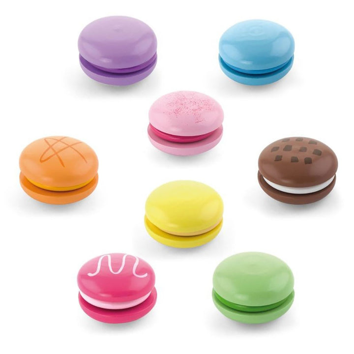 Houten regenboogmacarons Viga