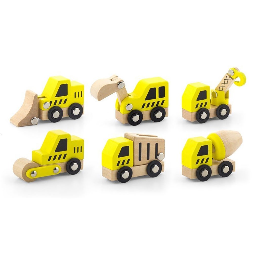 Houten bouwauto&